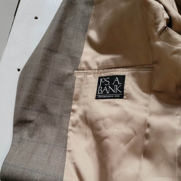NWT - JAB  Silk / Wool  🌝 Blazer Suit Top Jacket // Olive Plaid - 44R - Picture 8 of 9
